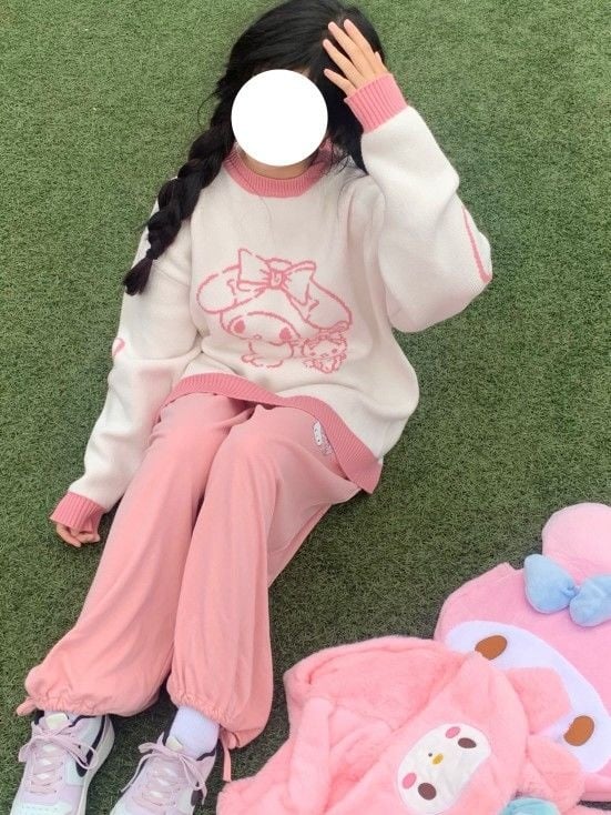 Japanese Anime Long Sleeve Knit Sweater