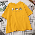 Cat Box Print Short Sleeve T-shirt
