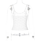 Sheer Lace Hollow Out Camisole