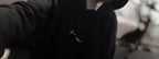Black Cat Drawstring Sweatshirt