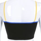 Cute Black Emotional Embroidery Crop Top Camisole Spaghetti Tank Shirt Tee T-shirt E-Girl Kawaii Korean Japanese Harajuku Retro Streetwear Aesthetic