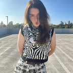 Eye Print Sweater Vest