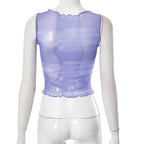Butterfly Mesh Tank Top