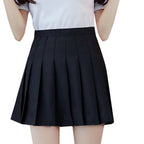 Cute School Girl Pleated High Waisted Tennis Mini Skirts Bottoms E-Girl Kawaii Korean Japanese Harajuku Retro Streetwear Aesthetic