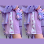 Purple Heart Drawstring Shorts
