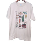 Retro Vintage Print Short Sleeve T-shirt