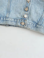 Blue Denim Tube Top