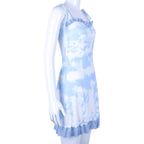 Cute Vintage Straped Mini Dress Bandage Ruffle Puff Elegant E-Girl Kawaii Korean Japanese Harajuku Chinese Retro Streetwear Aesthetic