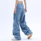 Blue Baggy Denim Jeans