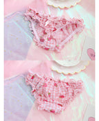Strawberry Print Bra + Panty Set Lingerie Underwear Summer Aesthetic Casual E-Girl Kawaii Korean Japanese Harajuku