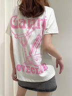 Bouji Girl Print Short Sleeve T-shirt