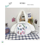 Cute Anime Cartoon Plush Large Shoulder Messenger Bag Handbag Aesthetic Casual Summer E-Girl Kawaii Korean Japanese Harajuku