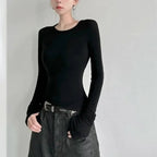 Black Angel Mesh Long Sleeve Shirt