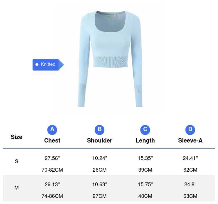 2PCS Blue Knit Long Sleeve Top + High Waist Pleated Mini Skirt