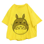 Cute Anime Sleeping Japanese Cartoon Print Cartoon Loose Short Sleeve T-shirt