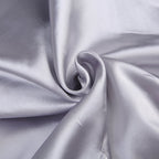 Silver Satin A-Line Mini Dress