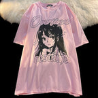 Japanese Manga Girl Shorts Sleeve T-shirt