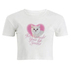 Cat Print Baby Tee