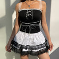 Lace Shoulder Bow Tank Top