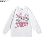 Cute Toga Anime Girl Cartoon Print Oversize Long Sleeve T-shirt Sweater Hoodie Aesthetic Casual Summer E-Girl Kawaii Korean Japanese Harajuku