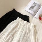 Chiffon Pleated Mini Skirt