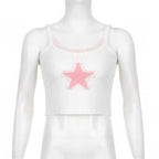 Pink Star Lace Trim Camisole