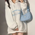Japanese Anime Waffle Sweater