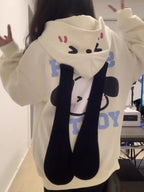 Japanese Dog Long Ears Zip Up Hoodie
