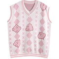 Pink Anime Japanese Sweater Vest