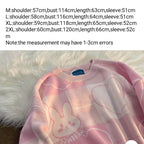 Cute Pink Bunny Rabbit Cartoon Knit Sweater Long Sleeve Pullover Jumper Aesthetic Casual E-Girl Kawaii Korean Japanese Harajuku