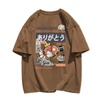 Japanese Fish Print Short Sleeve T-shirt