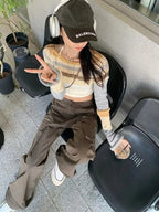 Striped Hollow Out Smock