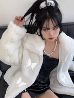 Fluffy Butterfly Parka Jacket
