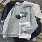 Skateboard Frog Cartoon Casual Loose Oversized Hoodie Sweater Sweatshirt Long Sleeve Pullover E-Girl Kawaii Korean Japanese Harajuku Streetwear