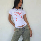 Bow Short Sleeve T-shirt