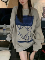 Grey Vintage Graphic Hoodie