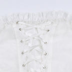 White Bustier Corset Top