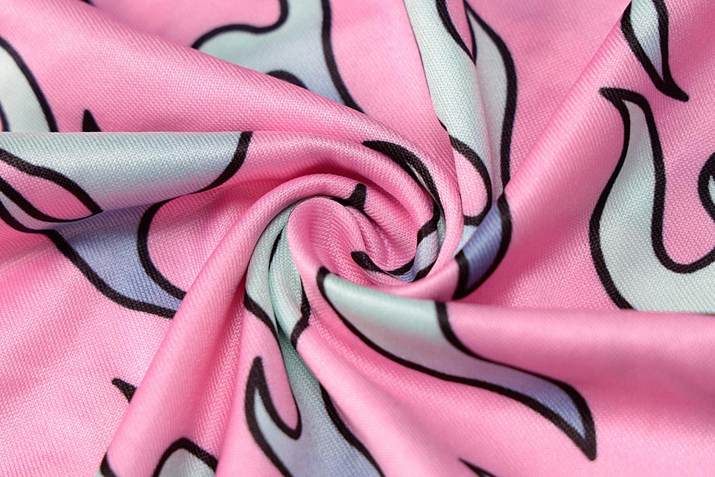 Sexy Pink Fire Flame Print Hollow Cut Out Long Sleeve Mini Dress Ruched Bodycon Club Party Summer E-Girl Kawaii Korean Japanese Harajuku Streetwear