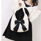 Butterfly Cotton Bow Handbag