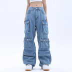 Blue Baggy Denim Jeans