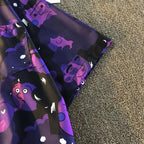 Purple People Graphic Print Short Sleeve Shirt