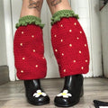 Strawberry Crochet Leg Warmers