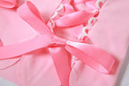 Pink Bow Corset Top