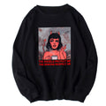 Cute Angel Demon Girl Print Sweater Pullover Hoodie Long Sleeve Top Shirt Sweatshirt E-Girl Kawaii Korean Japanese Harajuku Retro Streetwear Aesthetic