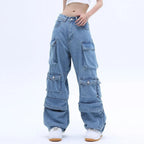 Blue Baggy Denim Jeans