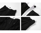 Patchwork High Waist Wide Leg Cargo Pants