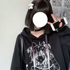 Anime Graphic Print Hoodie