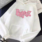 Letter Print Doll Loose Oversized Hoodie Long Sleeve Sweatshirt Sweater Pullover Jumper E-Girl Kawaii Korean Japanese Harajuku Streetwear