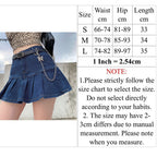 Cute High Waisted Pleated Denim Zipper Mini Skirt Blue Pink Bottoms Club Aesthetic Summer Party E-Girl Kawaii Korean Japanese Harajuku Streetwear