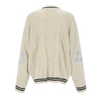 Preppy Star Print V Neck Sweater